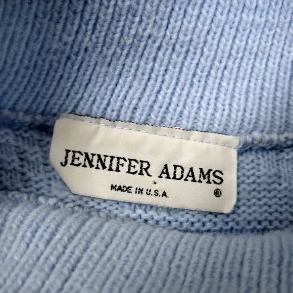 Vintage 80s Pink and Blue Pastel Sweater - Picture 3 of 6